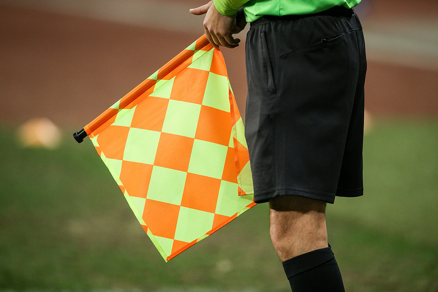 Linesman flag offside