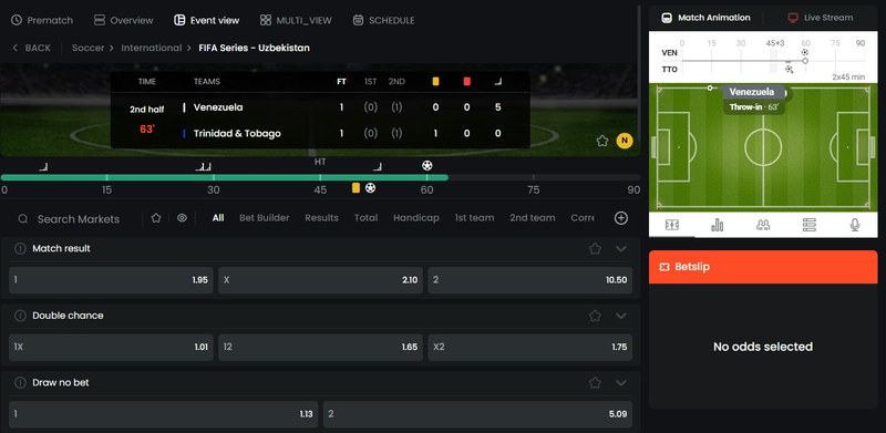 FreshBet Live Betting