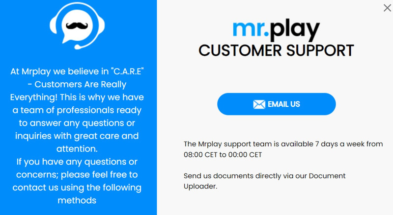 Mr Play Customer Support